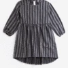 Tocoto Vintage Denim Striped Girls Dress