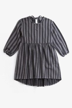 Tocoto Vintage Denim Striped Girls Dress