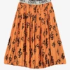 Beau Loves Pleated Girls Skirt - Orange