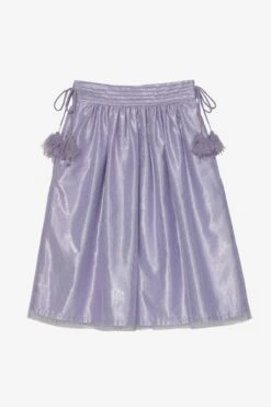 Velveteen Violet Midi Length Girls Skirt
