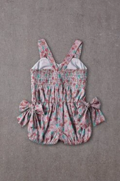 Nellystella Charlotte Playsuit - Blooming Hearts Mint -Deals New Girls Wear Store 1CHARLOTTEPLAYSUIT BLOOMINGHEARTSMINT BACK