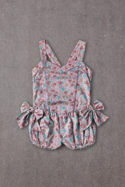 Nellystella Charlotte Playsuit - Blooming Hearts Mint -Deals New Girls Wear Store 1CHARLOTTEPLAYSUIT BLOOMINGHEARTSMINT FRONT