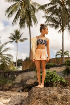 Roxy Una Mattina Girls Shorts - Peach Pearl -Deals New Girls Wear Store 1bikinic ac41c61e cc31 47a0 99c2 ab1d86aac3df