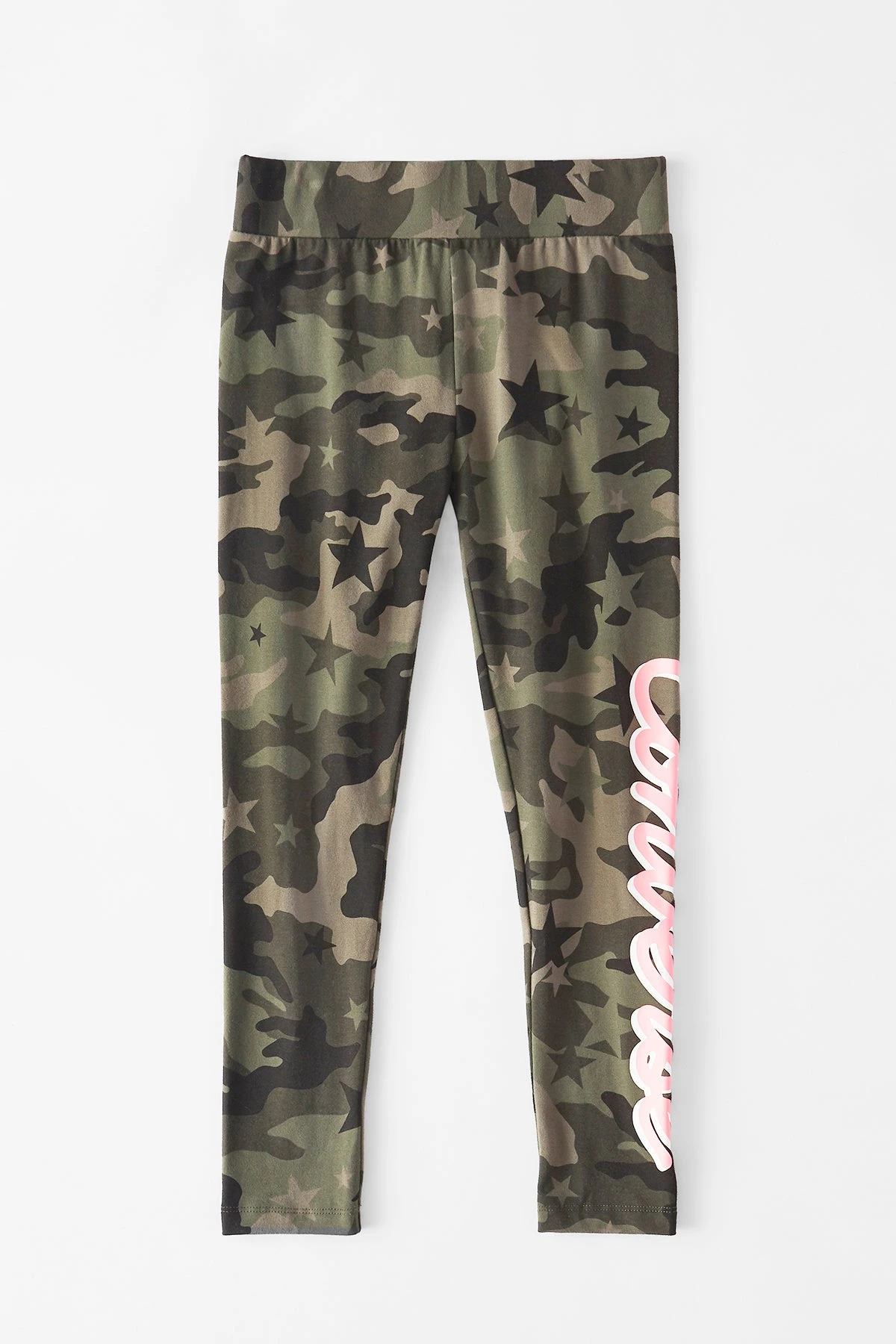 Converse Camo Girls Leggings - Shadow Green 1 Converse Camo Girls Leggings - Shadow Green