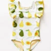 Girls Swimsuit Pink Chicken Elsie Avocado (Size 5 Left)