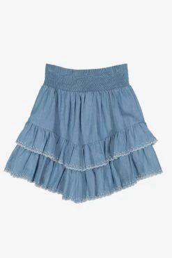 Les Coyotes De Paris Esti Chambray Girls Skirt -Deals New Girls Wear Store 1estib