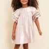 Velveteen Ginny Gold Girls Dress