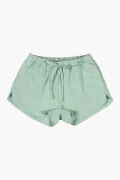 Paper Wings Mint Chambray Girls Shorts -Deals New Girls Wear Store 1minta