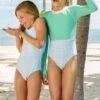 Snapper Rock Oceania Halter Girls Swimsuit