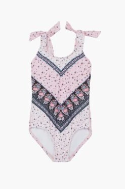 Seafolly Beach Rose Tank Girls Swimsuit