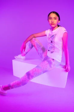 Converse Kids High Rise Leggings - Storm Pink -Deals New Girls Wear Store 1stormlegd