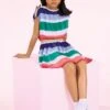 Catimini Multi Striped Girls Dress