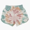 Girls Shorts Tiny Whales Tie Dye Desert