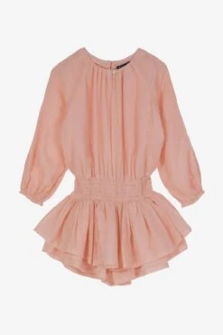 Velveteen Alissa Girls Skort Playsuit - Salt Gold Stripe (Size 3 Left)