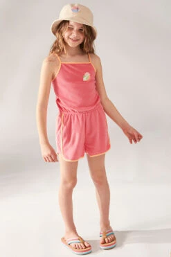 Girls Romper Roxy Glitter In The Air Sun Kissed Coral -Deals New Girls Wear Store ERGKD03225MJV0Alternate4