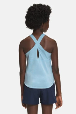 North Face Never Stop Kids Tank - Blue -Deals New Girls Wear Store NF0A5J3R 3R3 back