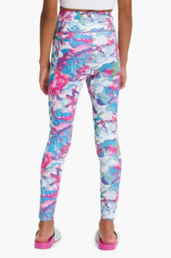 North Face Never Stop Girls Legging - Pink Camo (Size 14/16 Left) -Deals New Girls Wear Store NF0A7QK1 55J backcopy