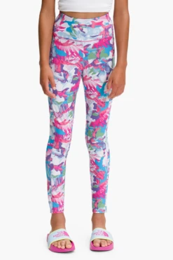 North Face Never Stop Girls Legging - Pink Camo (Size 14/16 Left)