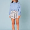 Girls Shorts Tocoto Vintage Animal Blue