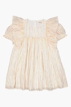 Girls Dress MarMar Copenhagen Dailyn Gold Stripes -Deals New Girls Wear Store dailyn gold stripes end image gold stripes