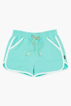 Feather 4 Arrow Daisy Girls Shorts - Aqua Sea (Size 2 Left)