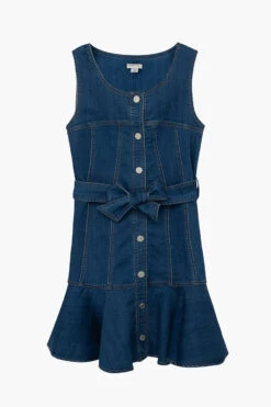 Girls Dress Habitual Kids Denim Ruffle
