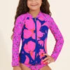 Girls Swimsuit Maaji Duo Floral Rashguard Set
