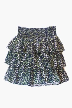Les Coyotes De Paris Esther Leopard Girls Skirt
