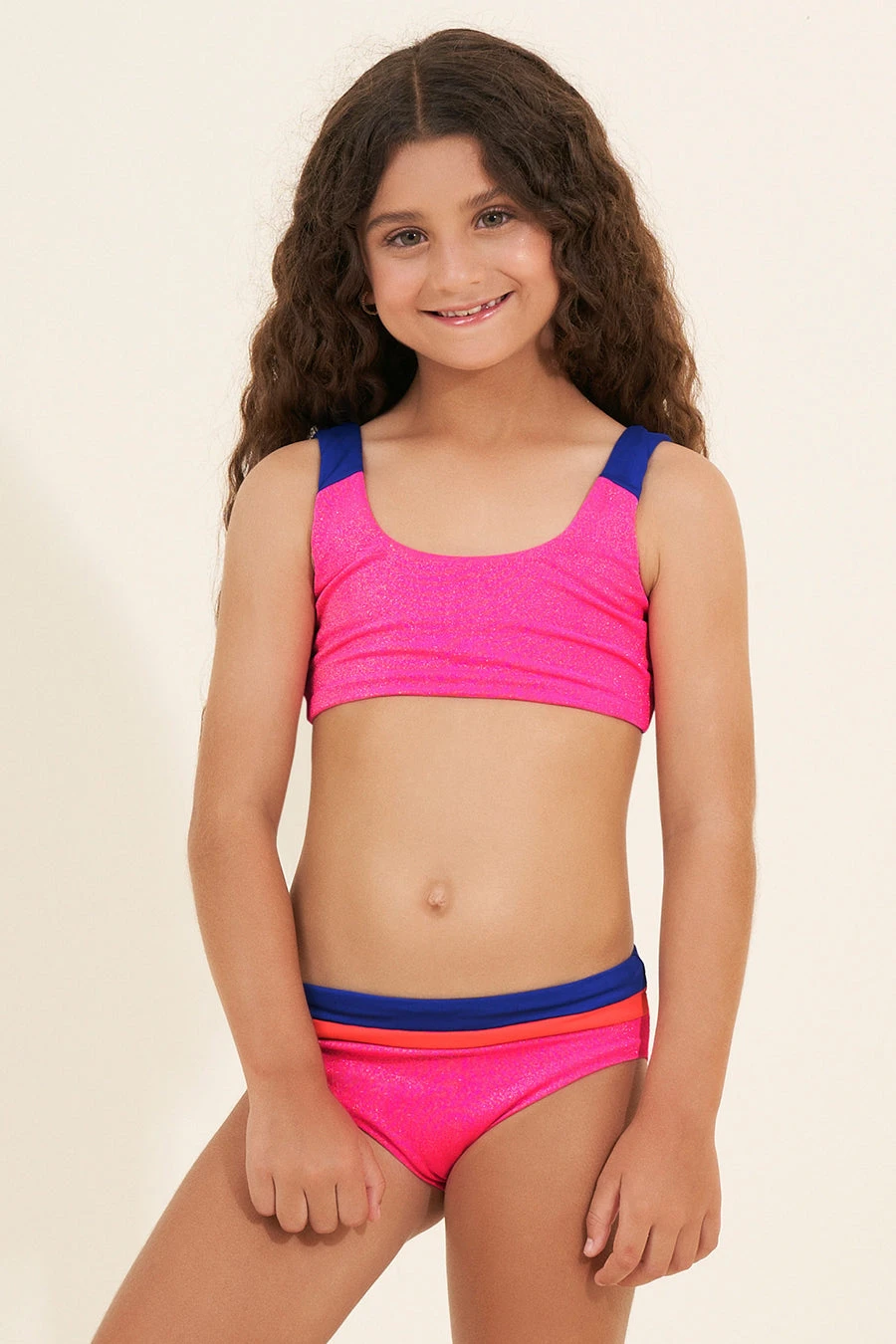 Girls Swimsuit Maaji Fuchsia Iceland 2 Girls Swimsuit Maaji Fuchsia Iceland - Image 2