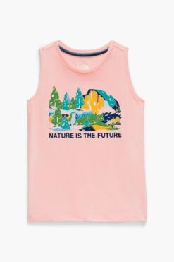 North Face Girls Nature Tri-Blend Tank (Size 6 Left)
