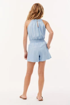 Girls Shorts Bella Dahl Halter Romper -Deals New Girls Wear Store halter romper 4 salt spray