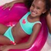 Sunuva Heart Reversible Girls Swim Set