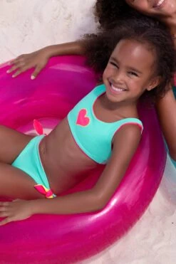 Sunuva Heart Reversible Girls Swim Set