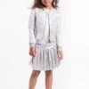 Imoga Heather Pleated Girls Skirt