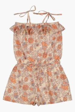 Girls Romper Louis Louise Hello Pink Flower