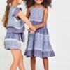 Girls Dress Bella Dahl Indigo Tiered
