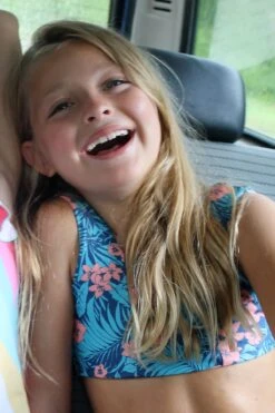 Girls Swimsuit Feather 4 Arrow Island Hopper Reversible(Size 4 Left) -Deals New Girls Wear Store island hopper reversible girls bikini 7 navy