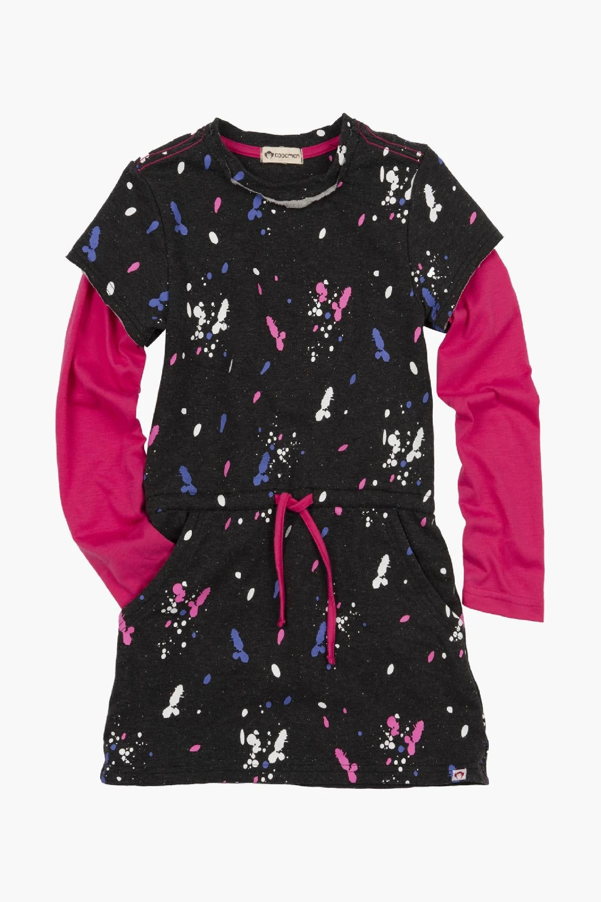 Girls Dress Appaman Jess Speckled Charcoal 2 Girls Dress Appaman Jess Speckled Charcoal - Image 2