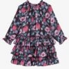 Velveteen Lea Girls Dress - Magic Flowers