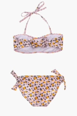 Girls Swimsuit Snapper Rock Leopard Love Bandeau 5 Girls Swimsuit Snapper Rock Leopard Love Bandeau -Deals New Girls Wear Store leopard love bandeau girls bikini 2 pink