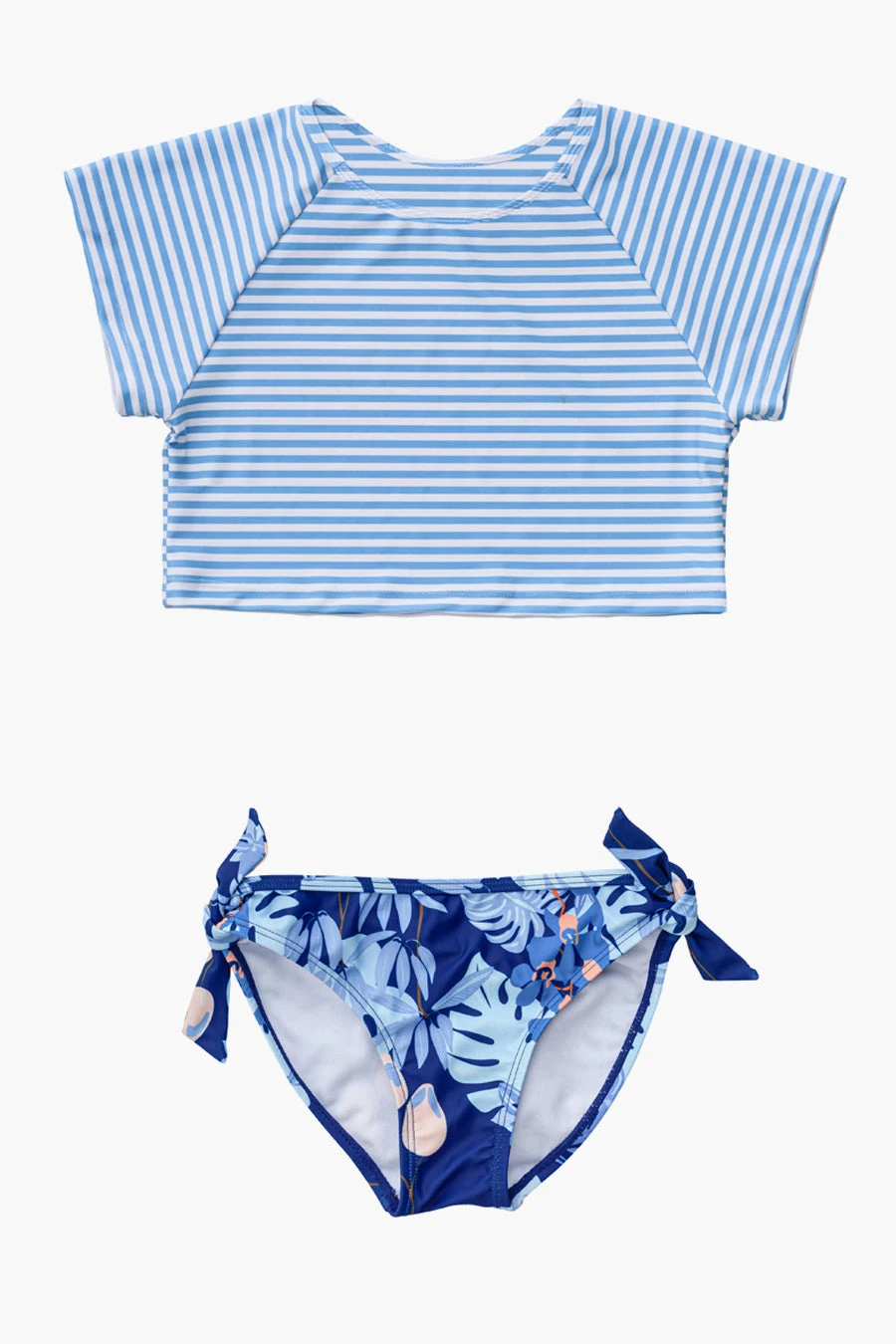 Snapper Rock Mango Tango Sustainable Crop Short Sleeve Rash Top Set - Image 8