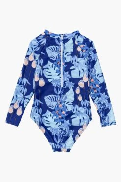 Snapper Rock Mango Tango Sustainable Long Sleeve Swimsuit -Deals New Girls Wear Store mango tango sustainable long sleeve swimsuit 2 blue
