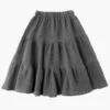 Girls Skirt Tocoto Vintage Midi Dark Grey