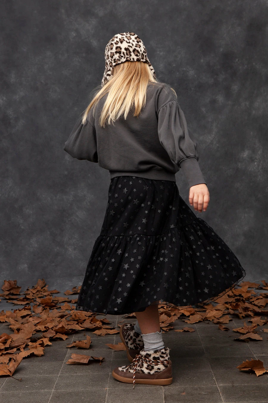Girls Skirt Tocoto Vintage Midi Stars Tulle 3 Girls Skirt Tocoto Vintage Midi Stars Tulle - Image 3