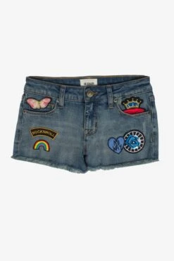 Hudson Patches Girls Jean Shorts