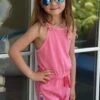 Design History Pink Girls Shorts Romper (Size 4 Left)