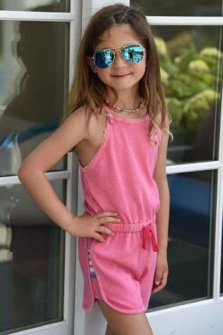 Design History Pink Girls Shorts Romper (Size 4 Left)