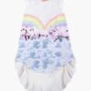 Paper Wings Rainbow Horses Frilled Girls Dress