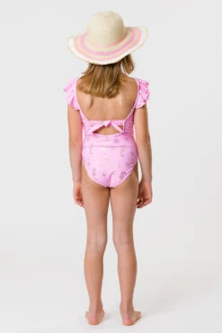 Snapper Rock Seahorse Sparkle Flutter Swimsuit -Deals New Girls Wear Store seahorse sparkle flutter swimsuit 2 pink