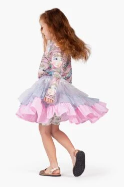 Paper Wings Sequin Tulle Girls Skirt (Size 5 Left)